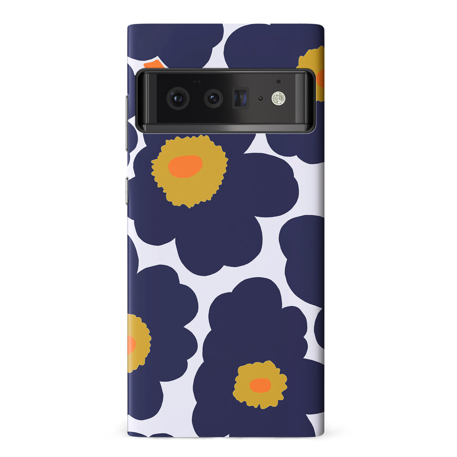 Bold Bloom Burst Floral Phone Case - Blue