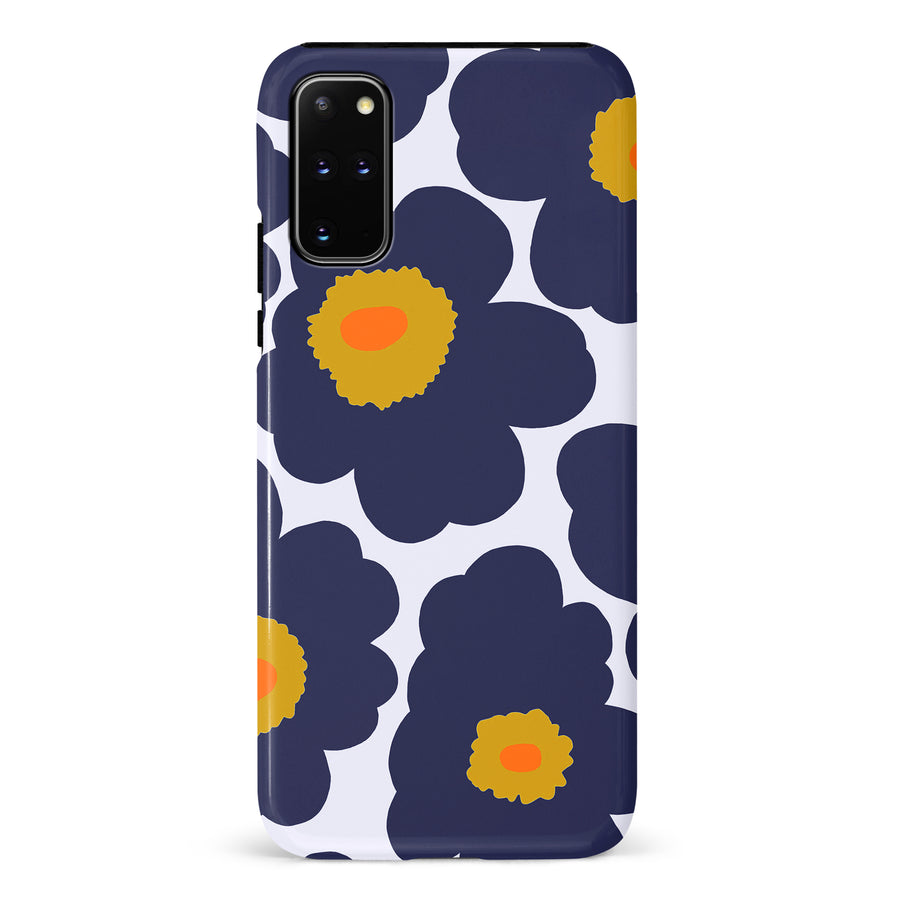 Bold Bloom Burst Floral Phone Case - Blue