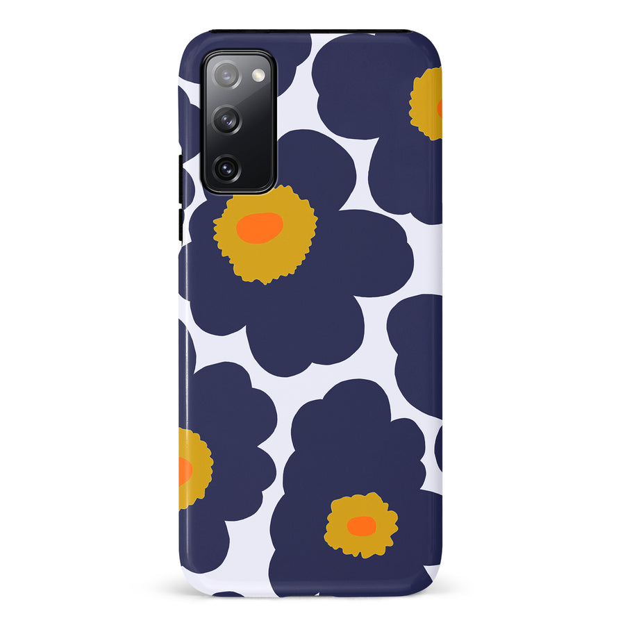 Bold Bloom Burst Floral Phone Case - Blue