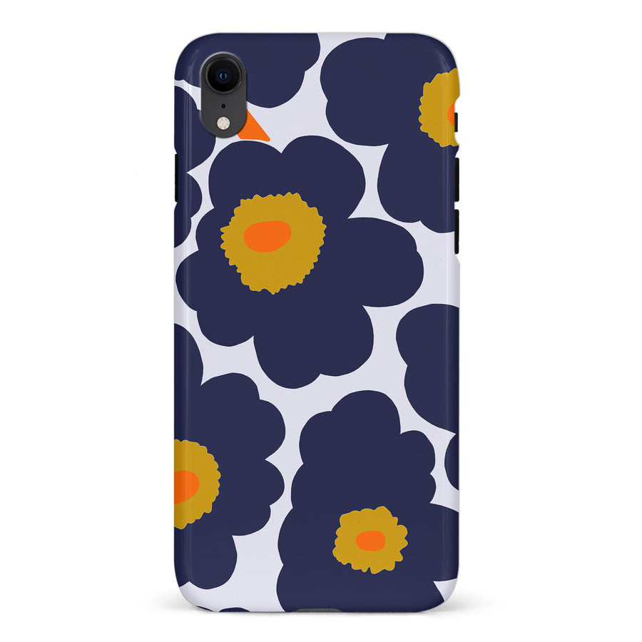 Bold Bloom Burst Floral Phone Case - Blue