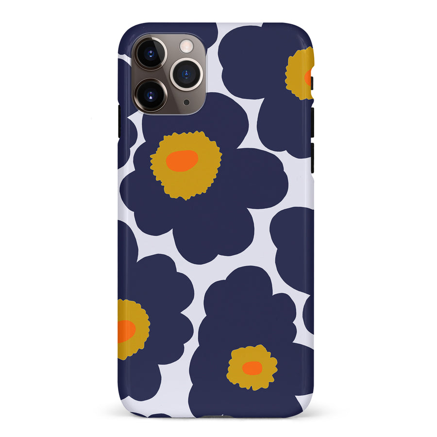 Bold Bloom Burst Floral Phone Case - Blue