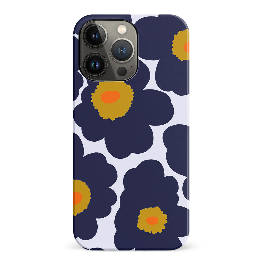 Bold Bloom Burst Floral Phone Case - Blue