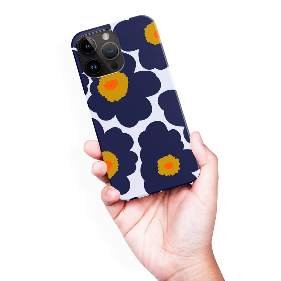 Bold Bloom Burst Floral Phone Case - Blue