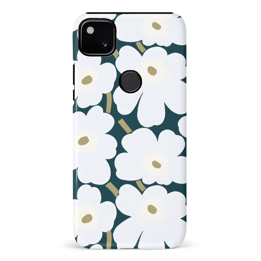 White Pretty Petals Floral Phone Case