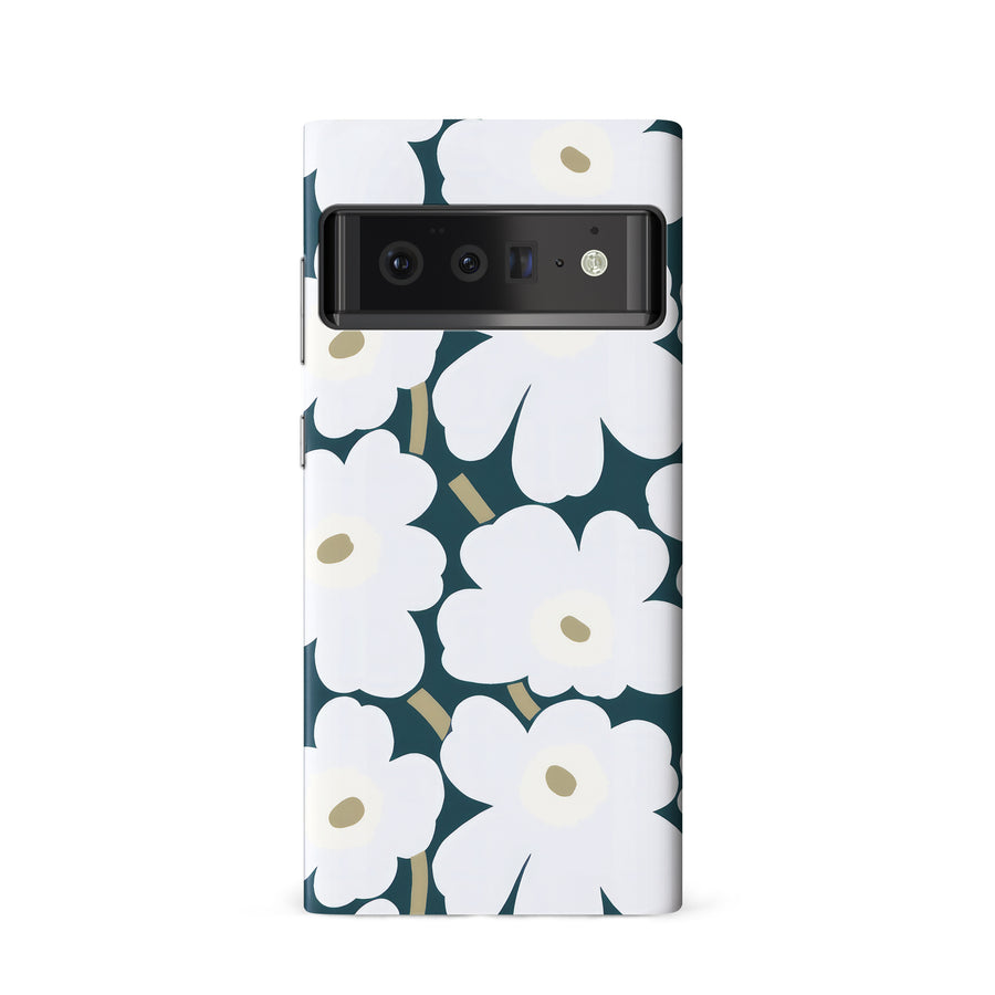 White Pretty Petals Floral Phone Case