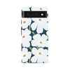 Google Pixel 6A White Pretty Petals Floral Phone Case