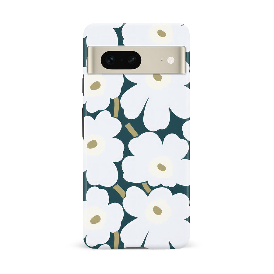 White Pretty Petals Floral Phone Case