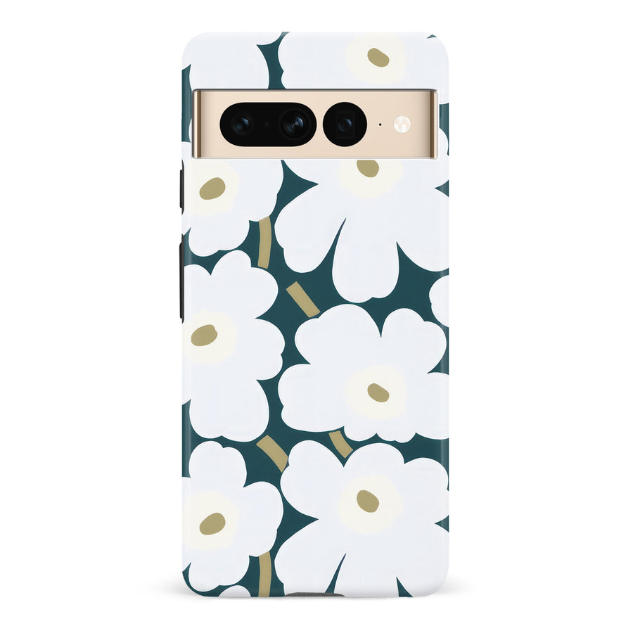 White Pretty Petals Floral Phone Case