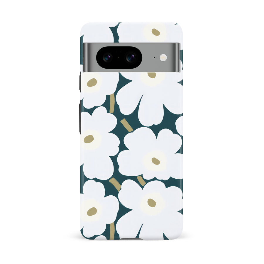 White Pretty Petals Floral Phone Case