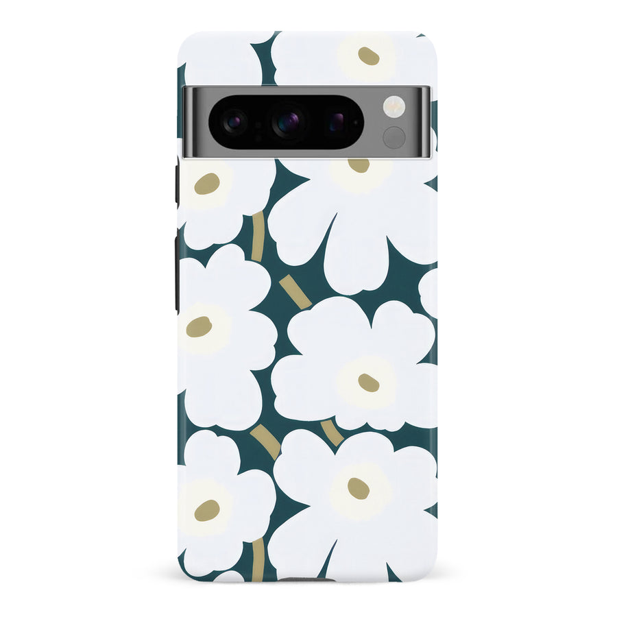 White Pretty Petals Floral Phone Case