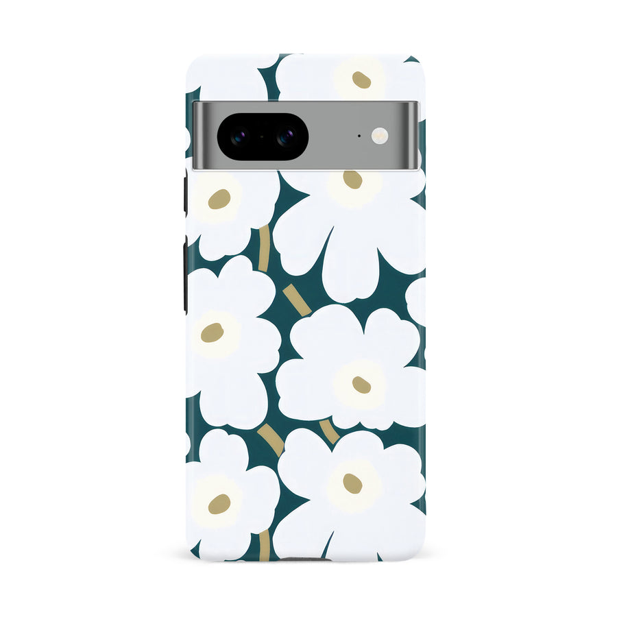 White Pretty Petals Floral Phone Case