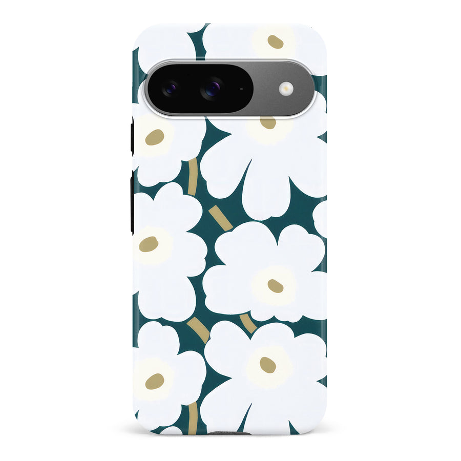 White Pretty Petals Floral Phone Case