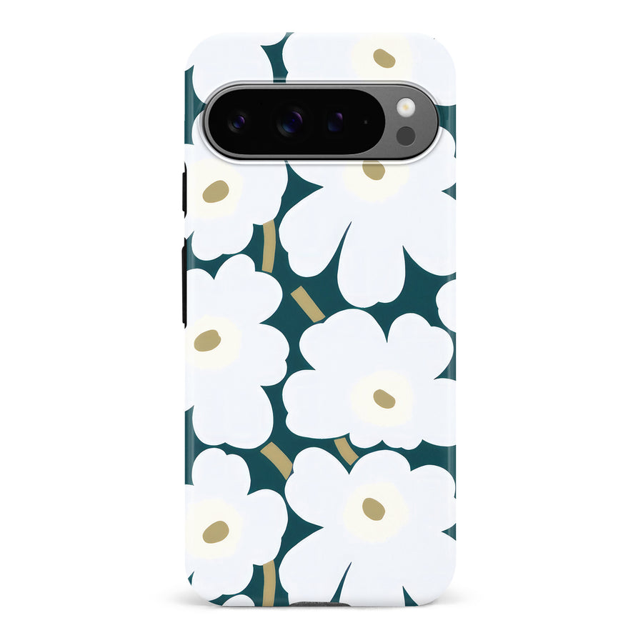 White Pretty Petals Floral Phone Case