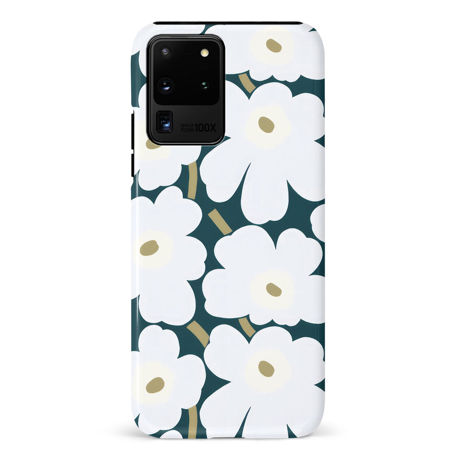 White Pretty Petals Floral Phone Case