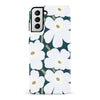 Samsung Galaxy S21 White Pretty Petals Floral Phone Case