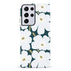 Samsung Galaxy S21 Ultra White Pretty Petals Floral Phone Case