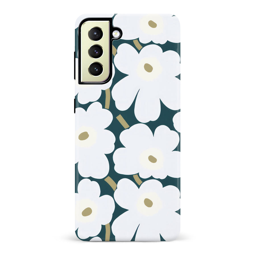 White Pretty Petals Floral Phone Case