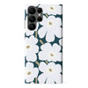 Samsung Galaxy S22 Ultra White Pretty Petals Floral Phone Case