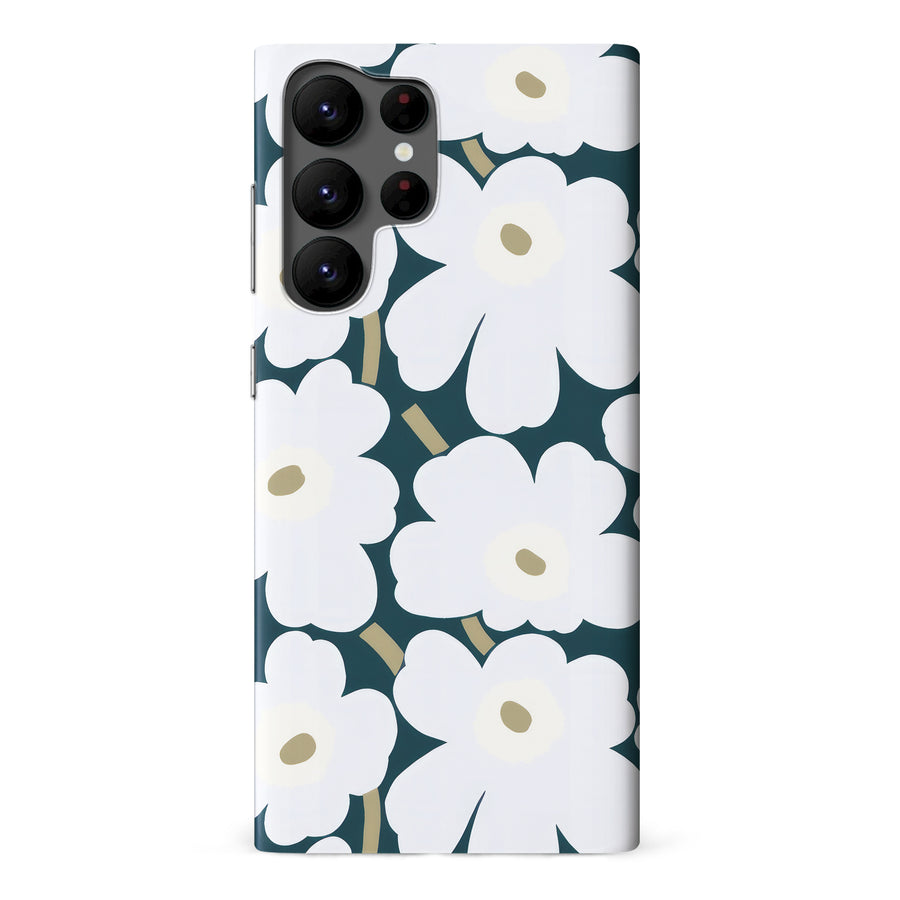 White Pretty Petals Floral Phone Case