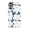 Samsung Galaxy S23 White Pretty Petals Floral Phone Case