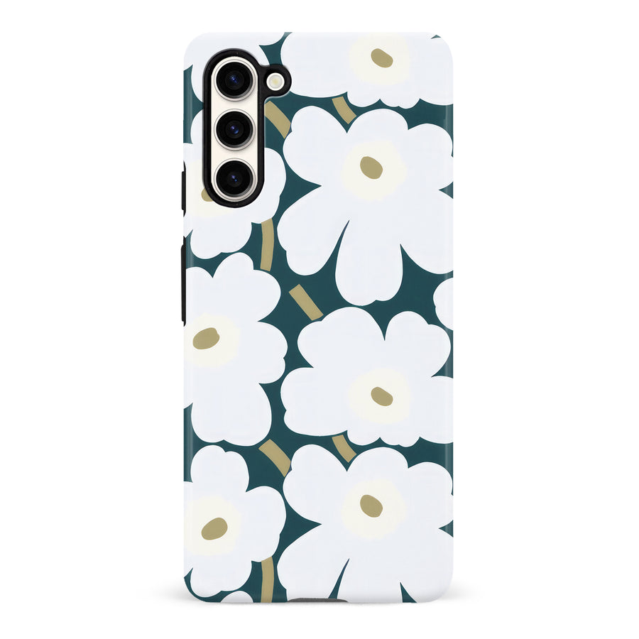 White Pretty Petals Floral Phone Case