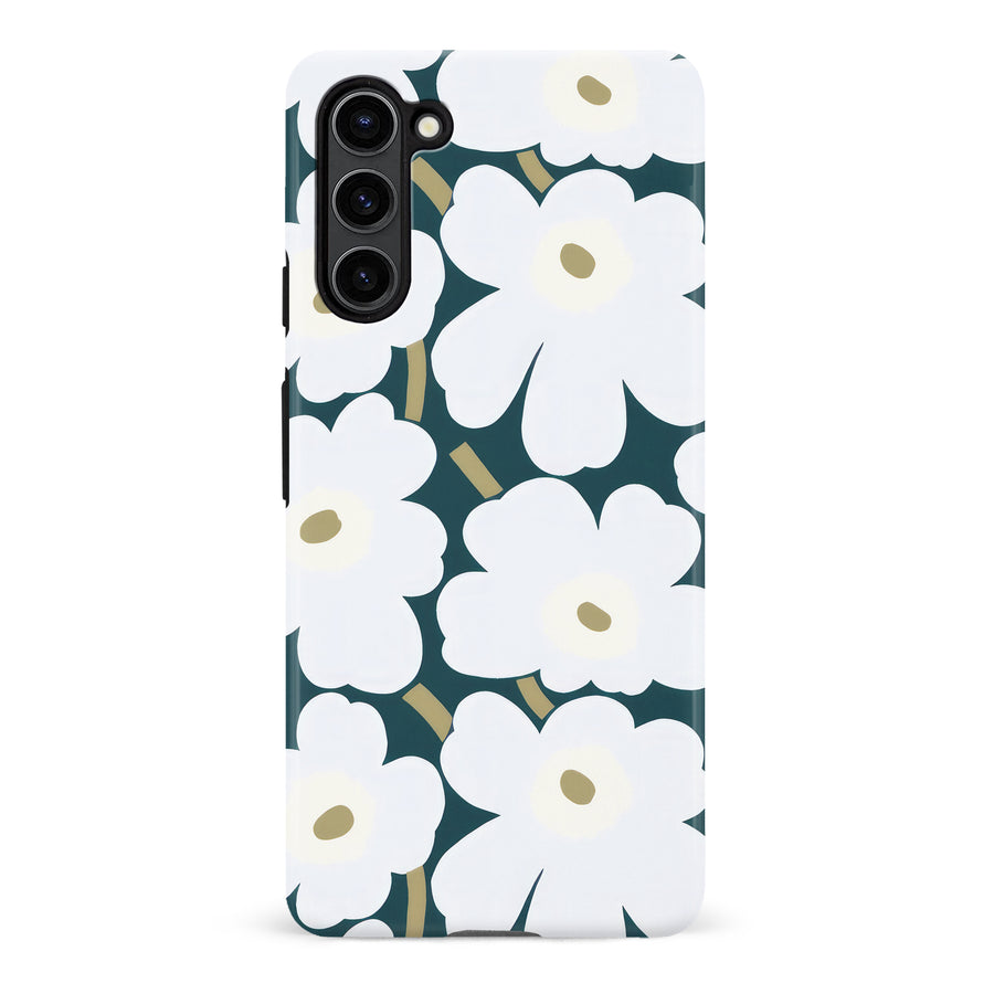 White Pretty Petals Floral Phone Case