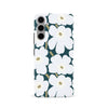 Samsung Galaxy S24 White Pretty Petals Floral Phone Case