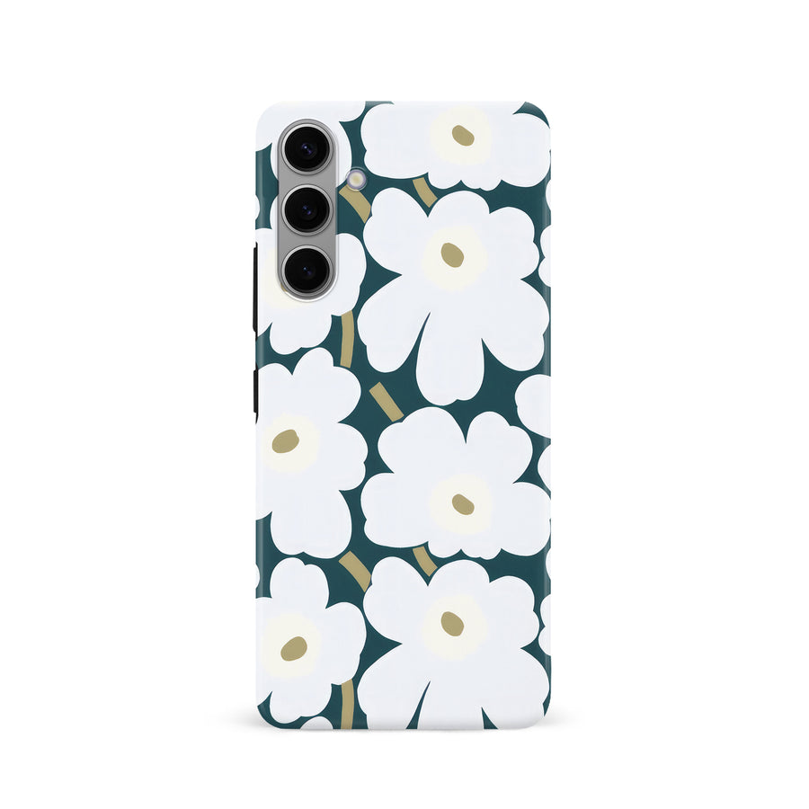 White Pretty Petals Floral Phone Case