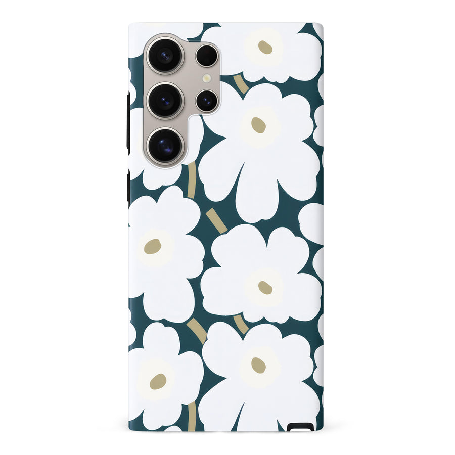 White Pretty Petals Floral Phone Case