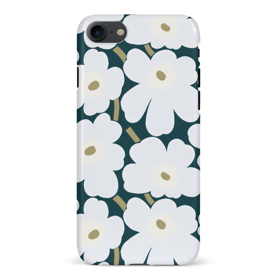 White Pretty Petals Floral Phone Case