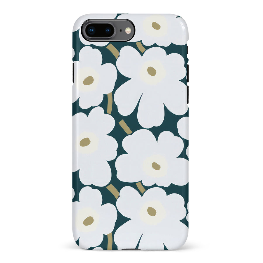 White Pretty Petals Floral Phone Case