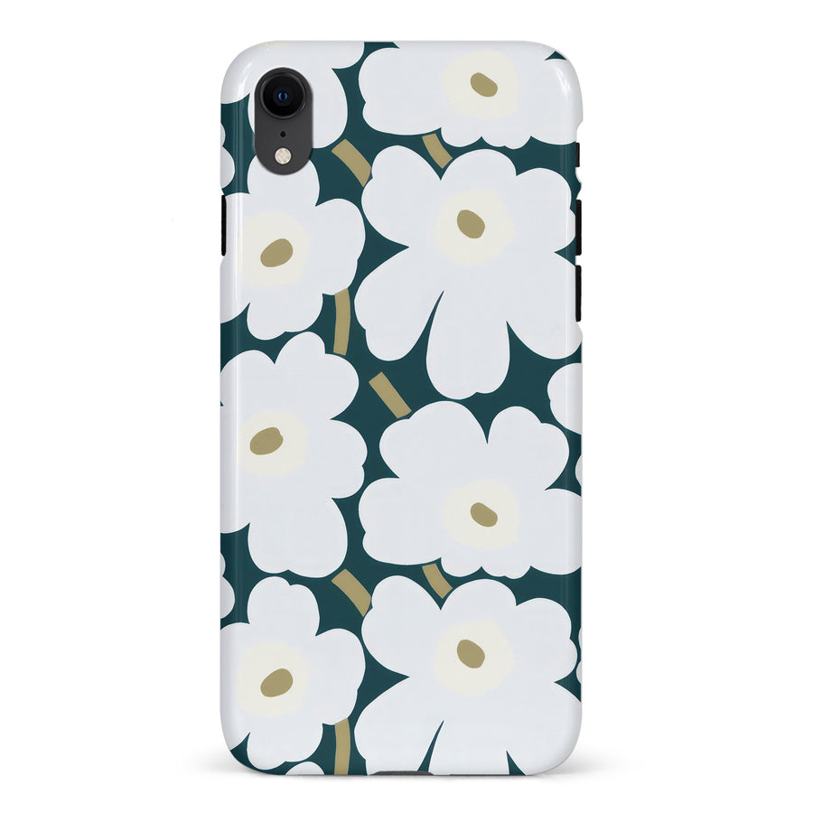 White Pretty Petals Floral Phone Case