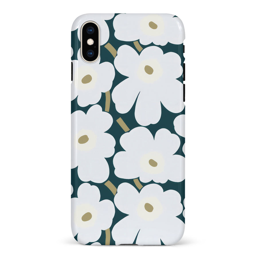 White Pretty Petals Floral Phone Case