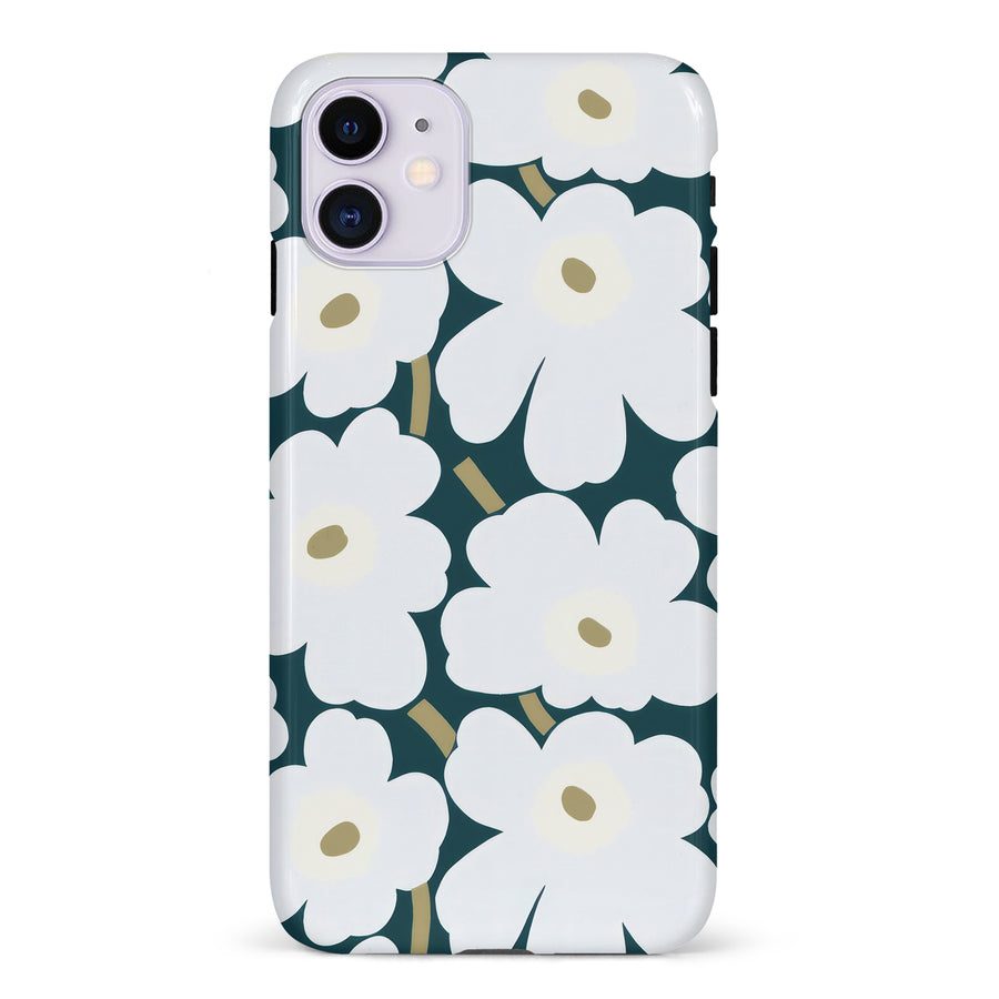 White Pretty Petals Floral Phone Case