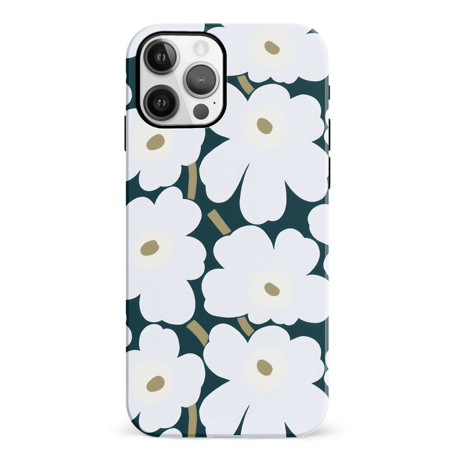 White Pretty Petals Floral Phone Case