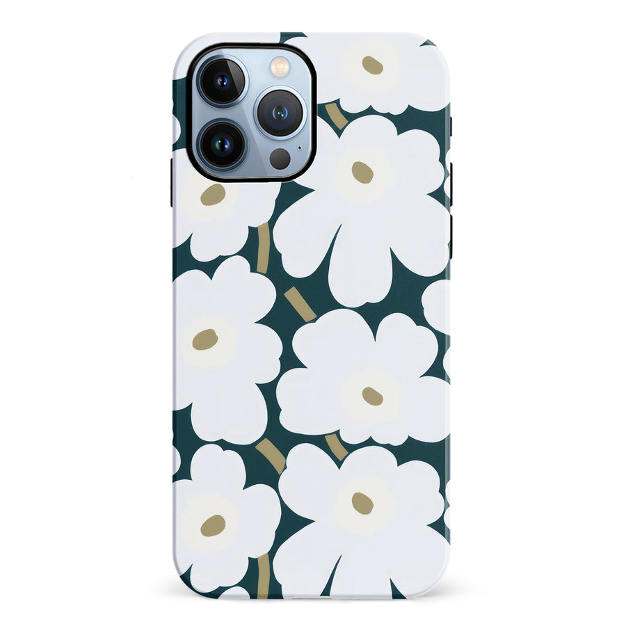 White Pretty Petals Floral Phone Case