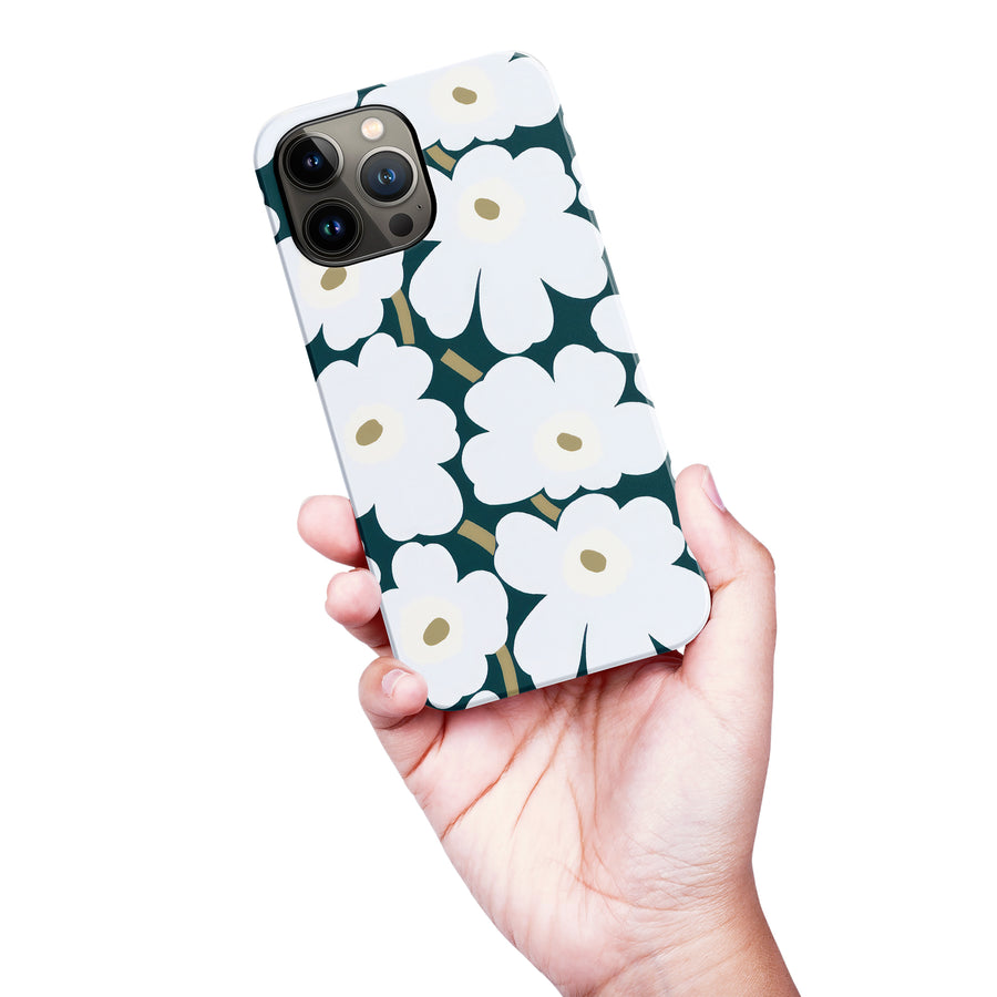 White Pretty Petals Floral Phone Case