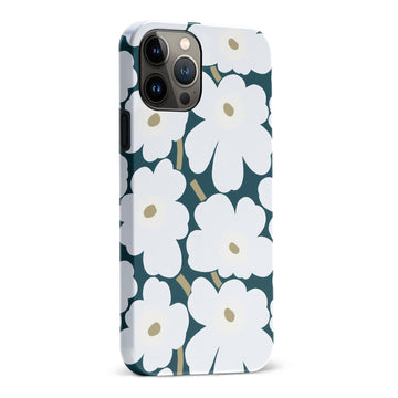 White Pretty Petals Floral Phone Case