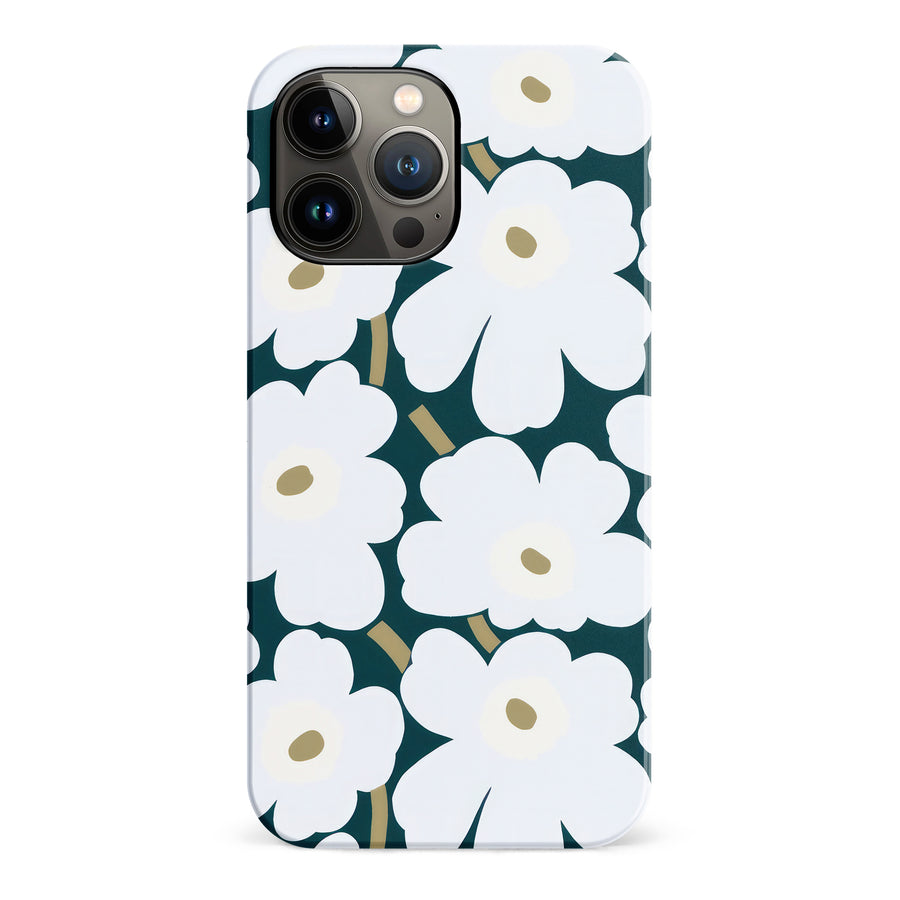 White Pretty Petals Floral Phone Case