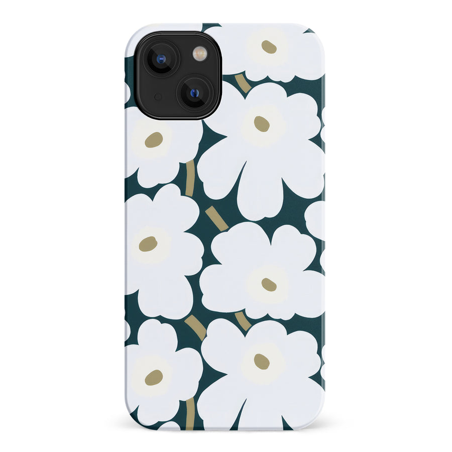 White Pretty Petals Floral Phone Case