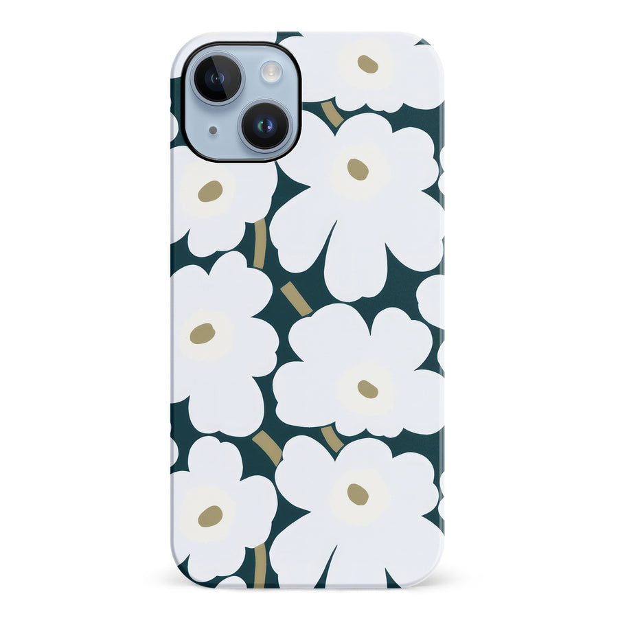 White Pretty Petals Floral Phone Case