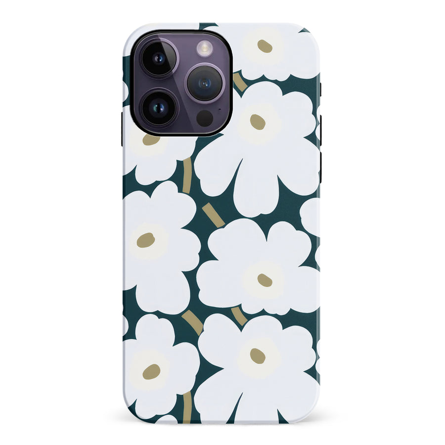 White Pretty Petals Floral Phone Case