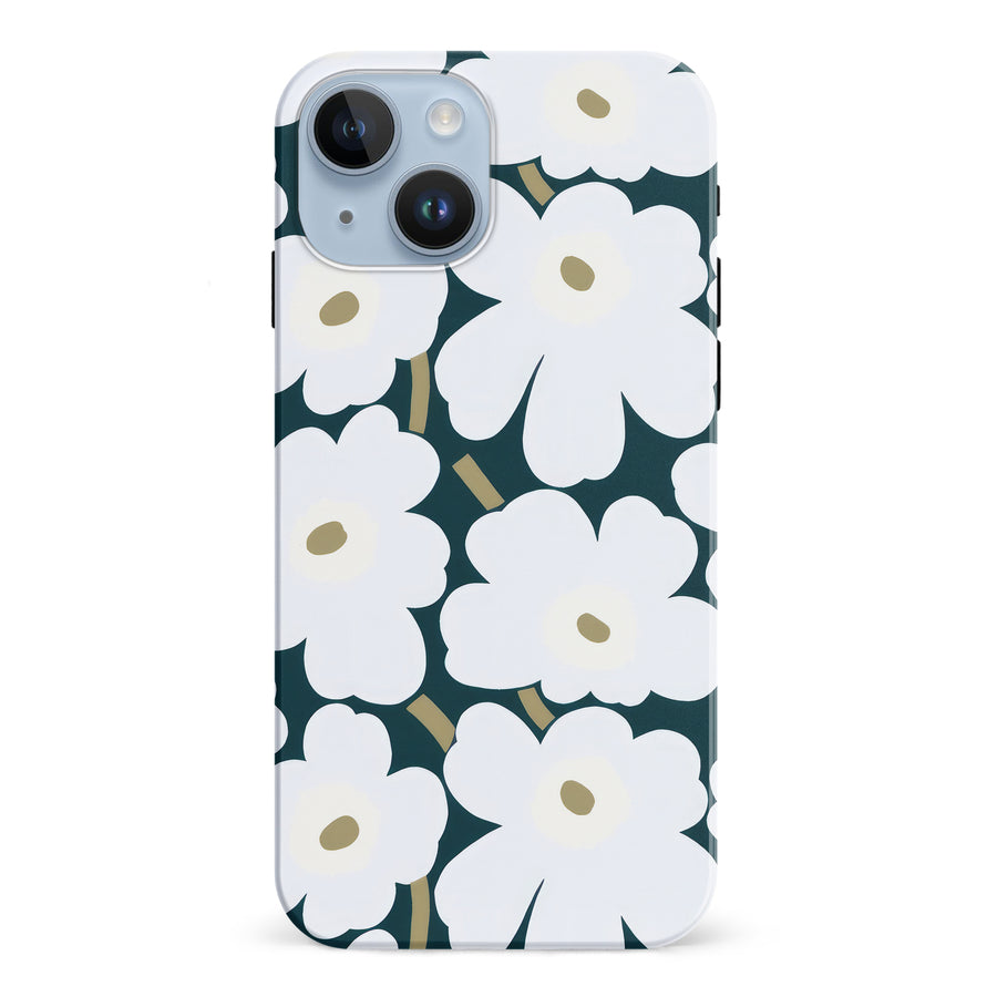 White Pretty Petals Floral Phone Case