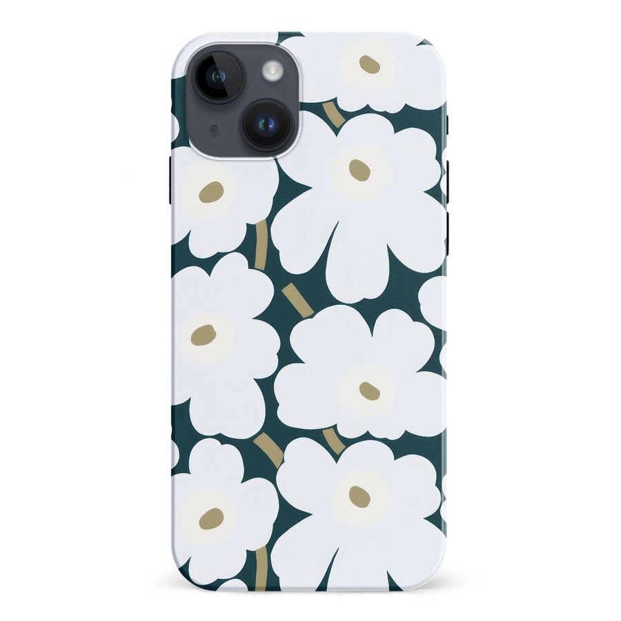 White Pretty Petals Floral Phone Case