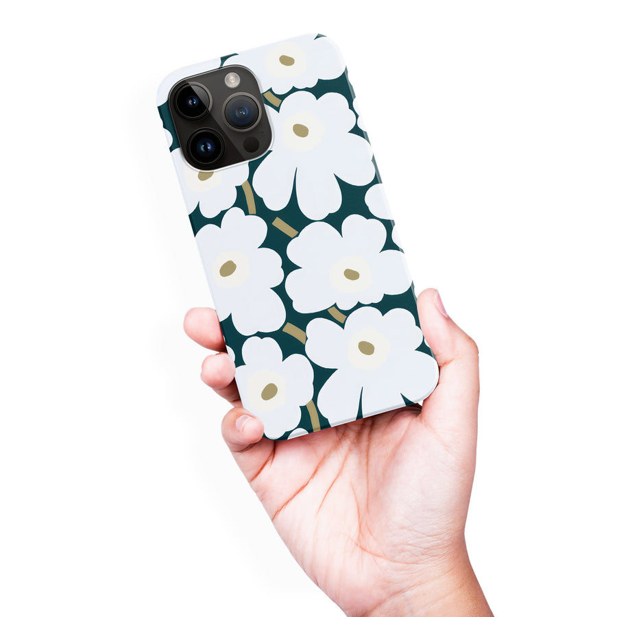 White Pretty Petals Floral Phone Case