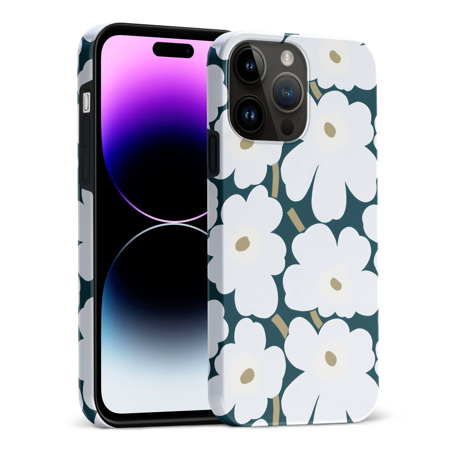 White Pretty Petals Floral Phone Case