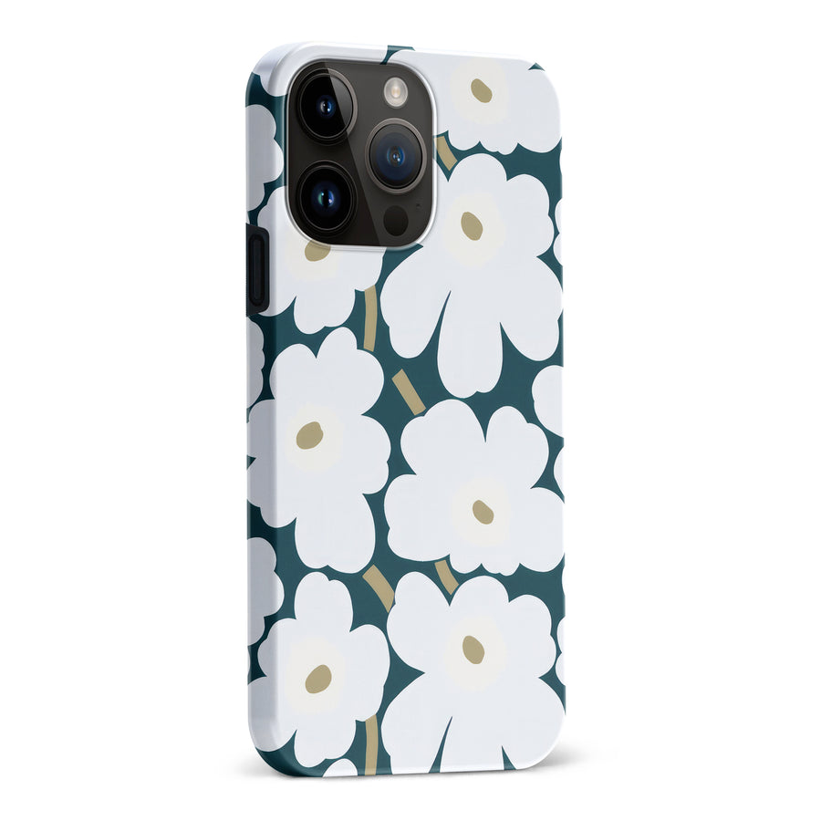 White Pretty Petals Floral Phone Case