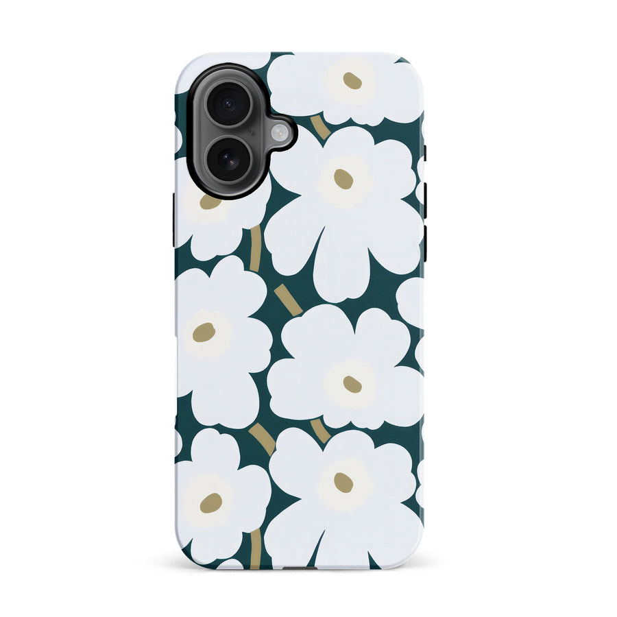 White Pretty Petals Floral Phone Case