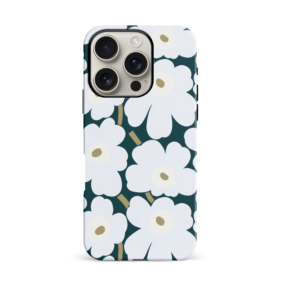 White Pretty Petals Floral Phone Case