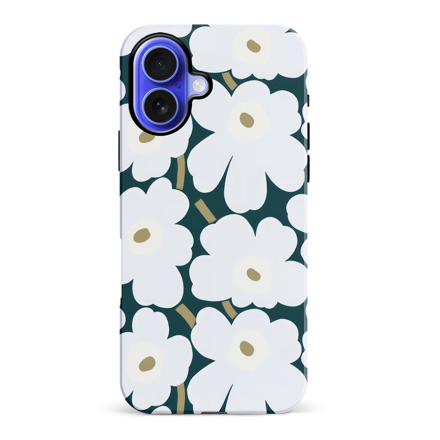 White Pretty Petals Floral Phone Case